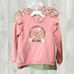 Little Lass 3 Piece Set with Skirt, Top, and Sweatshirt - 5